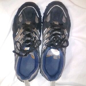 Women's Skechers navy blue and orange size 6